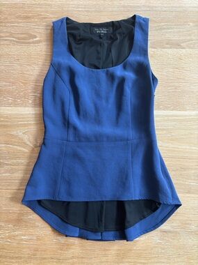 Rag & Bone Store Exclusive Peplum Tank Top | Size 0 | Made in USA